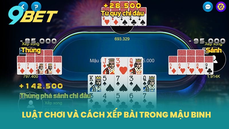 Luật chơi và cách xếp bài trong Mậu binh